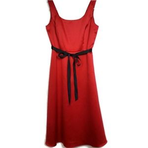 Coldwater Creek red satiny feel dress. Sz 10p